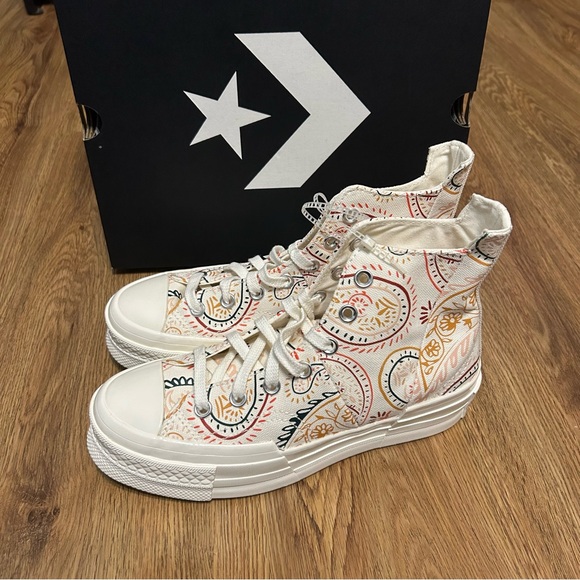 CONVERSE Chuck 70 Plus High 'Crafted Evolution' platform lace up shoes sneakers - Picture 7 of 7